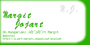margit jojart business card