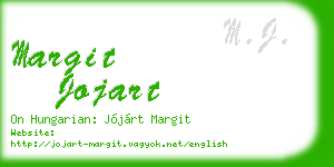 margit jojart business card